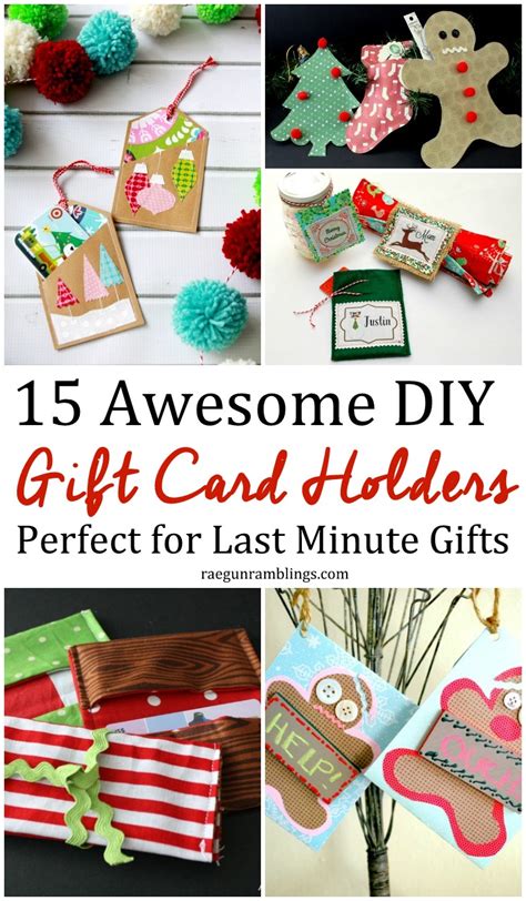 homemade gift card holder ideas